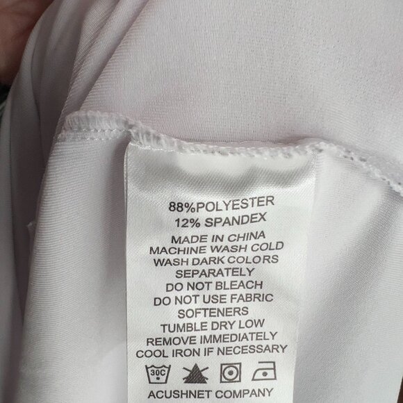 FJ FootJoy Men's Polo Shirt XL Extra Large Navy & White Striped Lightweight Brea - Picture 5 of 6